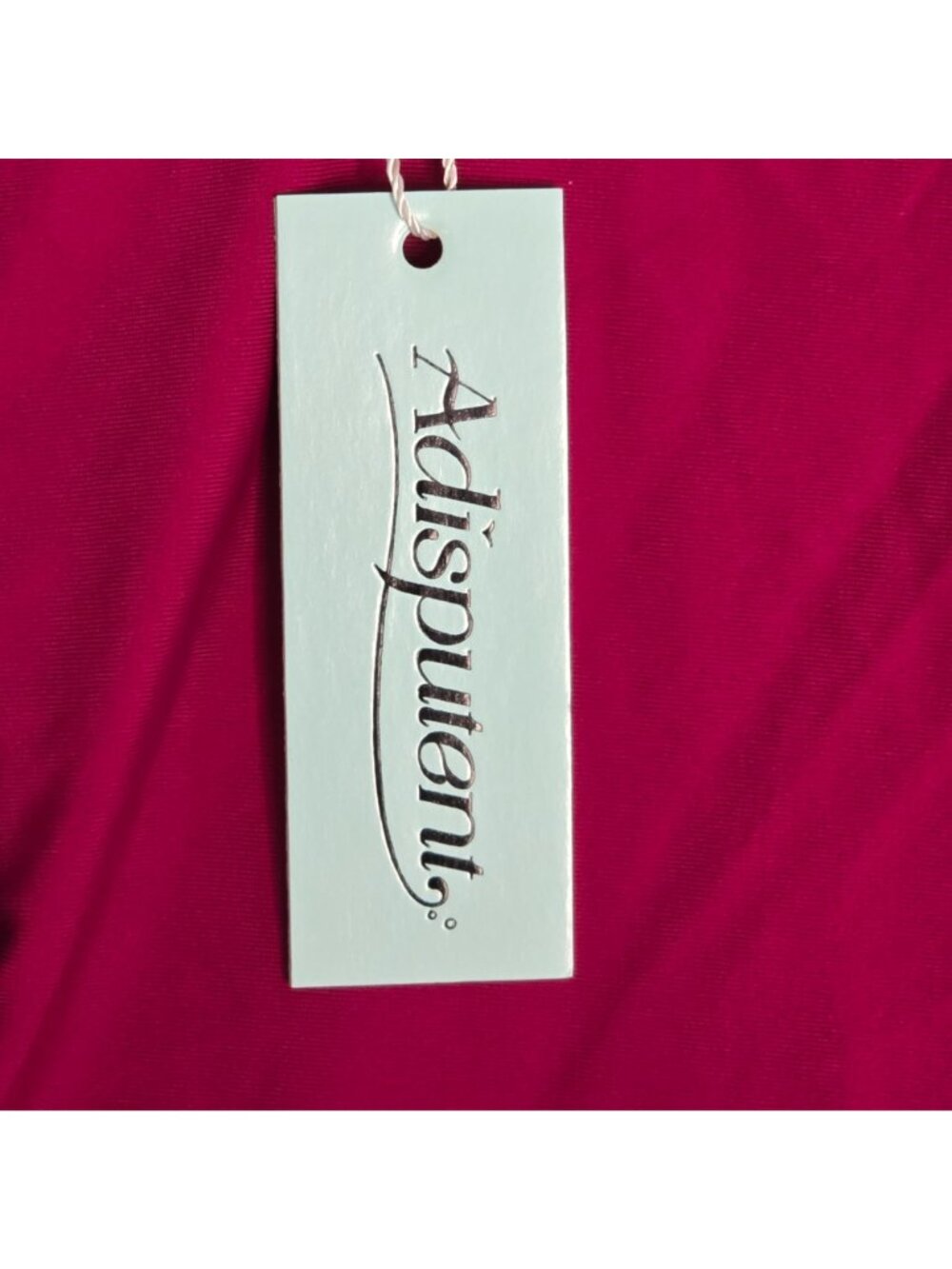 One Piece Figure Flattering Swimsuit M Red Fuchsia Ruffled Adjustable Ruched - Picture 5 of 9